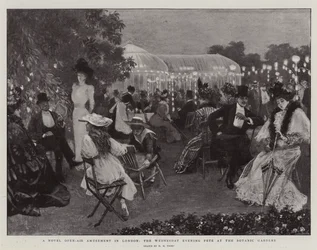 A Novel Open-Air Amusement in London, the Wednesday Evening Fete at the Botanic Gardens